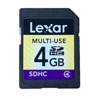 Genuine Lexar 4GB SDHC Secure Digital Memory Card SD Nintendo 3DS (Preowned)