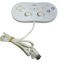 Genuine Nintendo White Wii / Wii U Classic Controller Remote NES SNES Mini (Preowned)