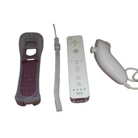 Genuine Nintendo Wii White Controller Remote + Nunchuck Set Wii Mote (Preowned)