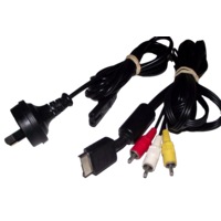 Genuine Playstation Power and AV Cable Cord PS1 PS2 PS3 Playstation (Pre-Owned)