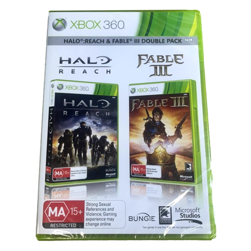 Buy Halo Reach Fable III Double Pack XBOX 360 PAL *Sealed* - MyDeal