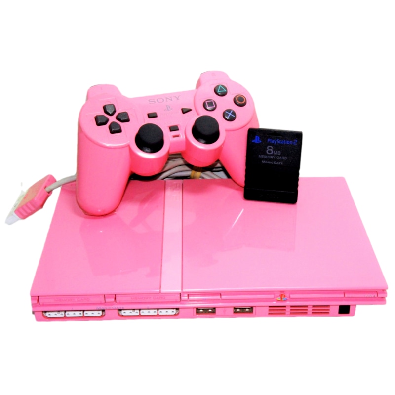 Buy Limited Edition Pink Playstation 2 Slim PS2 Console + Dual Shock ...