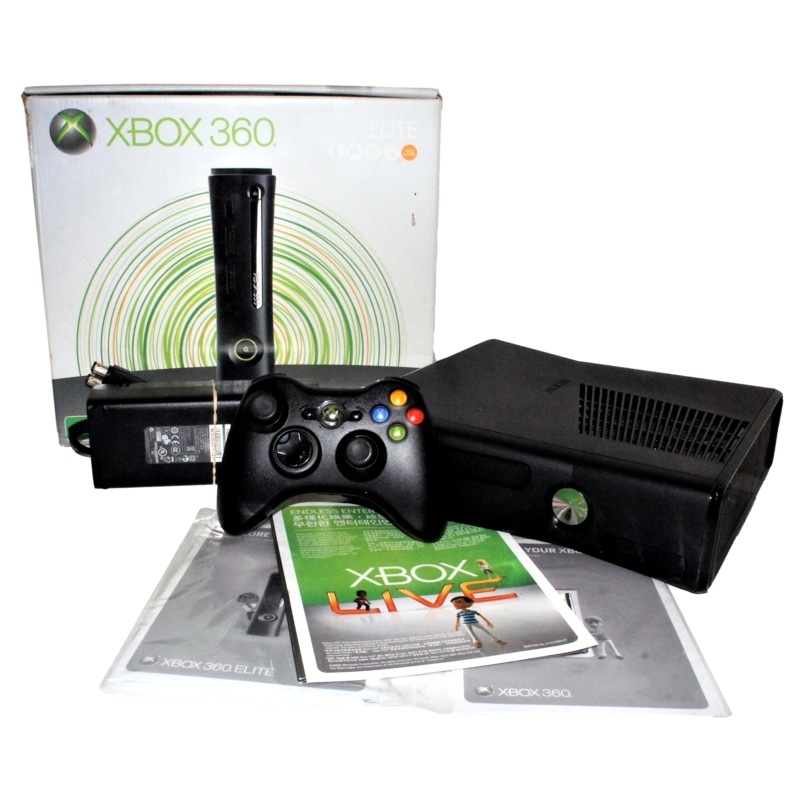 Buy Matte Black Microsoft Xbox 360 Elite 120GB Boxed Working