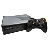 Matte Black Microsoft Xbox 360 S Console 250GB + Genuine Controller - Working (Pre-Owned)