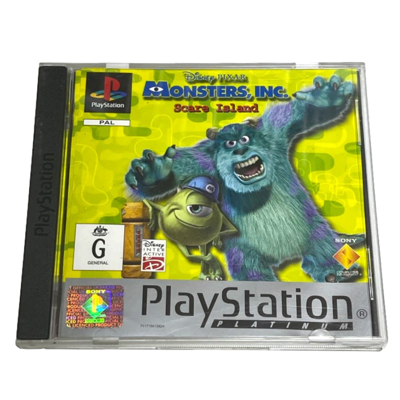 Buy Monsters Inc Scare Island Ps1 Ps2 Ps3 Platinum Pal Complete