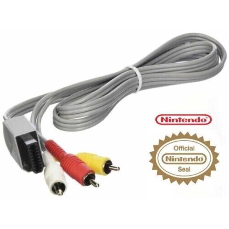 Buy New Genuine Nintendo Wii AV Cable Cord RCA (RVL 009) Wii U Original