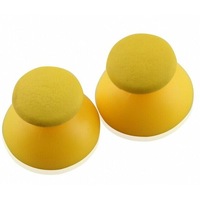 Pair of Yellow Analog Thumbstick Caps PS2 Playstation 2 Dual Shock Controller