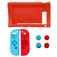 Silicone Cover For Switch - 7 Piece Set Red