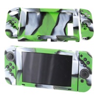 Silicone Cover For Switch + Joy Con - Black and Green