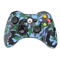 Silicone Cover For XBOX 360 Controller Skin Case Blue Camo