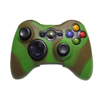 Silicone Cover For XBOX 360 Controller Skin Case Green/Brown Swirls