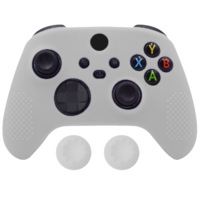 Silicone Cover + Thumb Grips For XBOX Series X Controller Case Skin - White