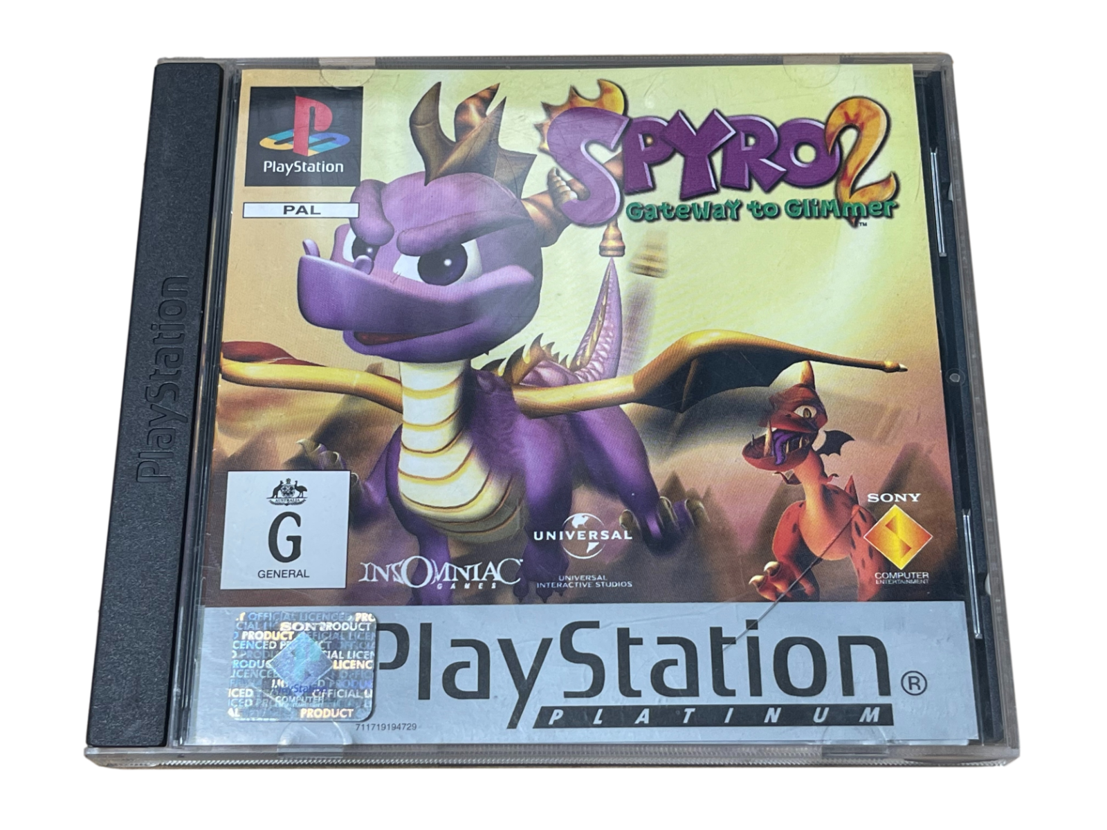 Spyro 2 Gateway to Glimmer PS1 PS2 PS3 (Platinum) PAL *Complete* #2 (Preowned)
