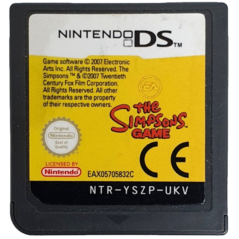 Buy The Simpsons Game Nintendo DS 2DS 3DS Game *Cartridge Only ...