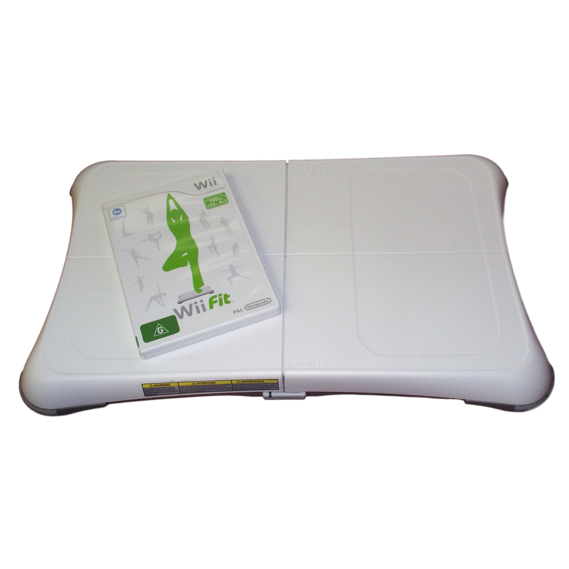 White Nintendo Wii Balance Board With Wii Fit Pre Owned Mydeal