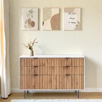 Chelsea 6 Drawer Chest of Drawers Dresser Stylish Storage Dresser for Bedroom Organization
