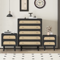 Elisa Set 5 - Drawer Chest of Drawers Dresser with 2 Bedside Tables for Modern Bedroom