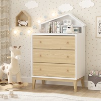 3 Chest of Drawers Dresser Stoage Cabinet - Bedroom Furniture for Stylish Storage