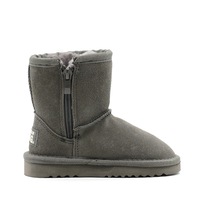 Waratah UGG Water Resistant Kids Short Zip Up Boot - Grey