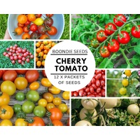 CHERRY TOMATO COLLECTION - 12 packets of seeds