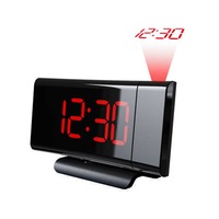 LED Digital Projection Alarm Clock Time Projector LCD Display FM Radio