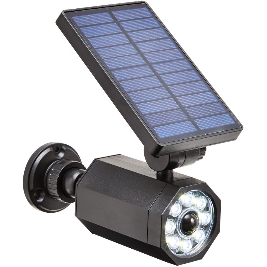 Solar Powered 8 LED PIR Motion Sensor Spotlight Garden Outdoor Security Light
