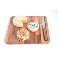 French Beech Cheese Board and Olive Tree Cheese Knife