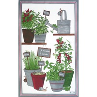 French Printed Aromatic Cotton Linen Tea Towel Large
