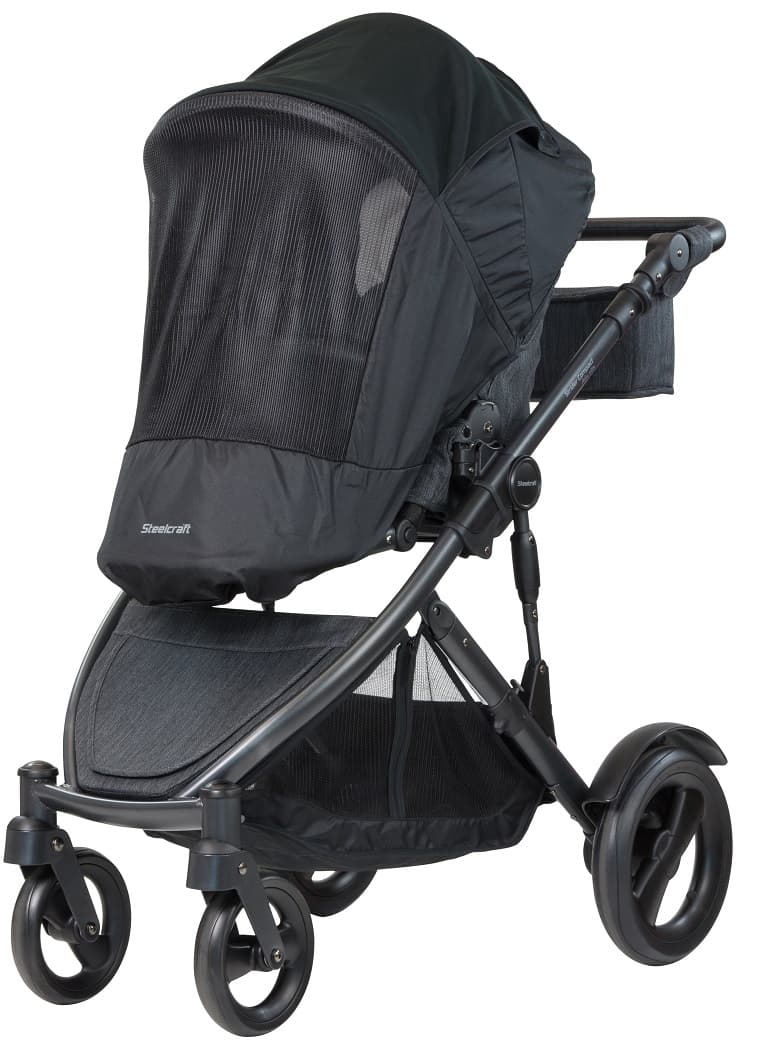 Buy Steelcraft Strider Compact Deluxe Edition Textured Collection Stroller Granite MyDeal