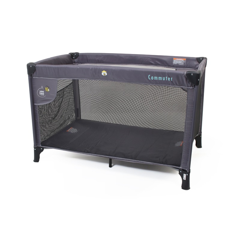 Buy VeeBee Commuter Portacot Charcoal MyDeal