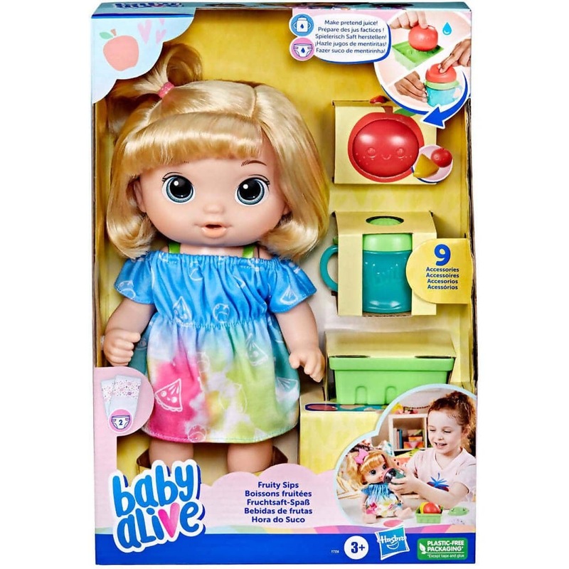 Buy Baby Alive Fruity Sips Apple Baby Doll Blonde Hair Hasbro