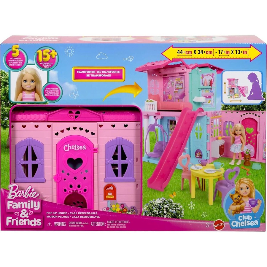 Barbie - Family & Friends Club Chelsea Pop Up House - Mattel