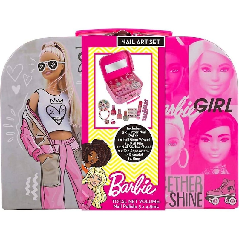 Buy Barbie - Nail Art Box Set - MyDeal