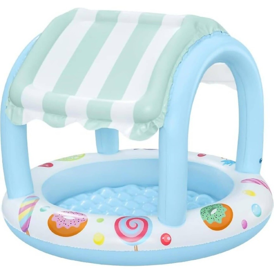 Buy Bestway - Sweet Shoppe Shaded Kiddie Inflatable Pool 34 L ...