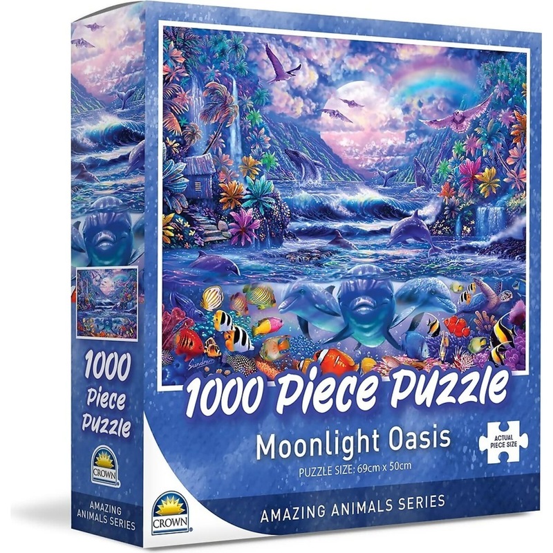 Buy Crown Moonlight Oasis Jigsaw Puzzle 1000pc MyDeal