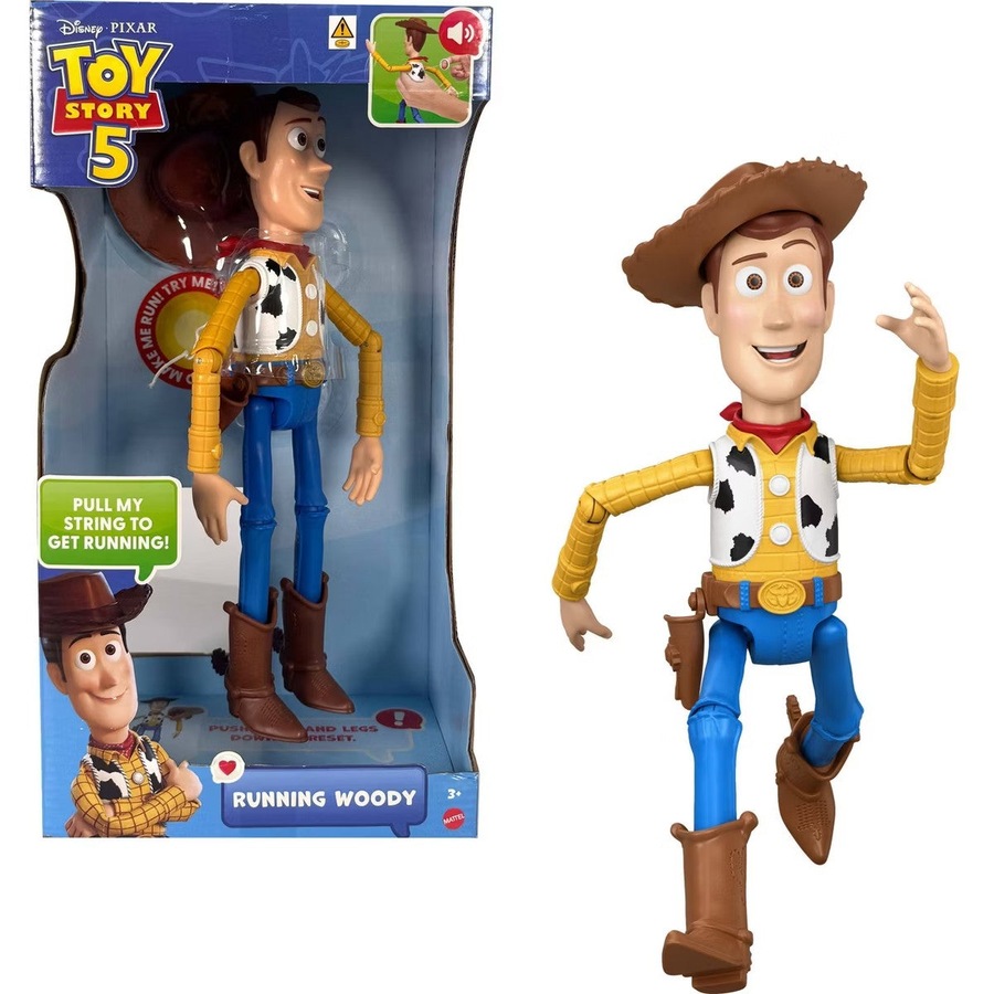 Disney - and Pixar - Toy Story 5 Running Woody 12 Inch Action Figure - Mattel