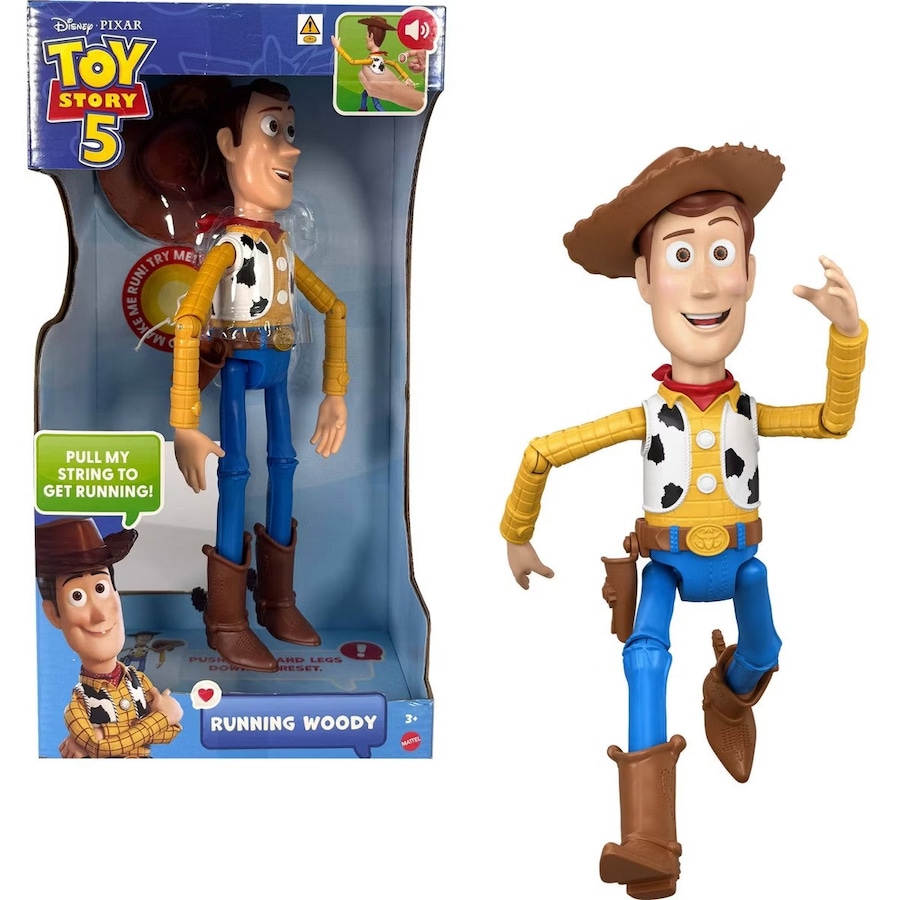 Disney - and Pixar - Toy Story 5 Running Woody 12 Inch Action Figure - Mattel