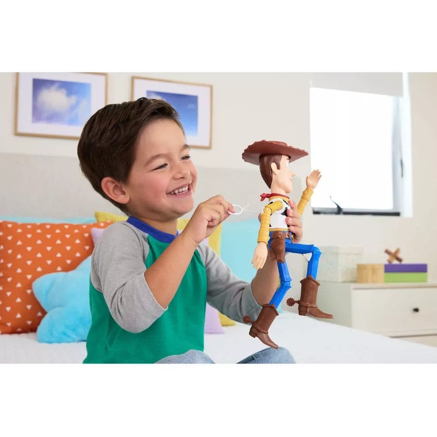 Disney - and Pixar - Toy Story 5 Running Woody 12 Inch Action Figure - Mattel