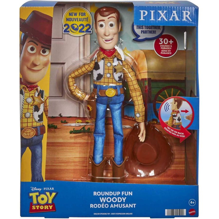 Disney And Pixar Toy Story - Woody Talking Toy 20 Phrases Of Roundup Fun - Mattel