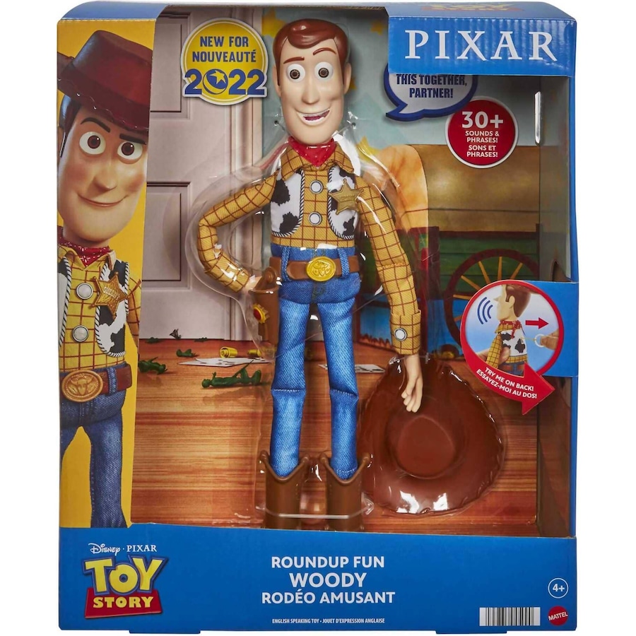 Disney And Pixar Toy Story - Woody Talking Toy 20 Phrases Of Roundup Fun - Mattel