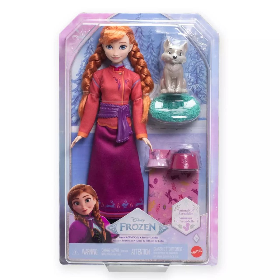 Buy Disney Frozen - Anna & Wolf Cub Doll Set - Mattel - Everyday ...
