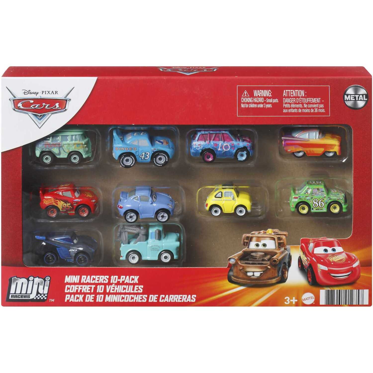 Buy Disney Pixar - Cars Mini Racers Metal 10-pack - MyDeal Australia