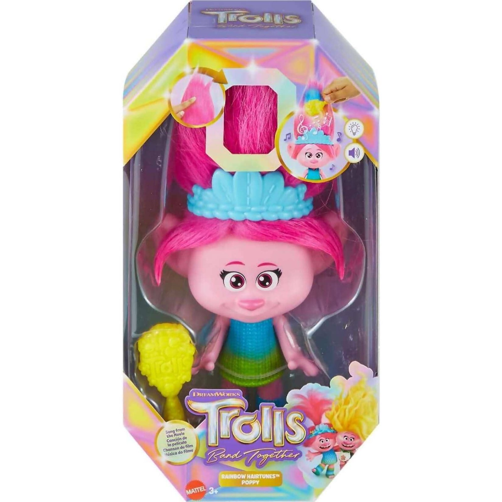 Buy Dreamworks Trolls - Trolls Band Together Rainbow Hairtunes Poppy ...