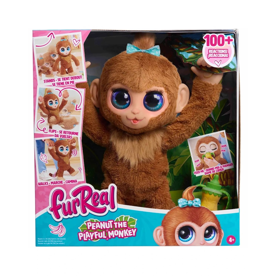 Furreal - Peanut The Playful Monkey 15-inch Plush