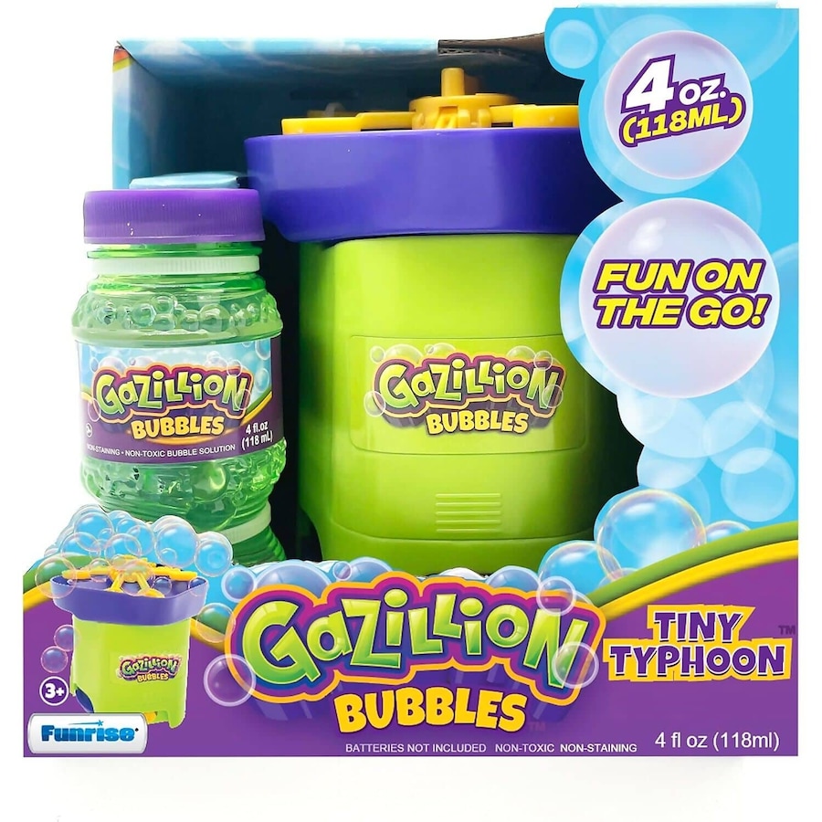 Gazillion Bubbles - Tiny Typhoon Bubble Machine 118ml