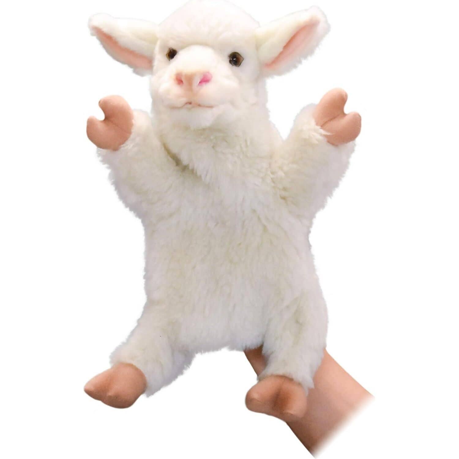 Lamb Hand Buy Hansa - Lamb Hand Puppet 27cm Plush - MyDeal Australia