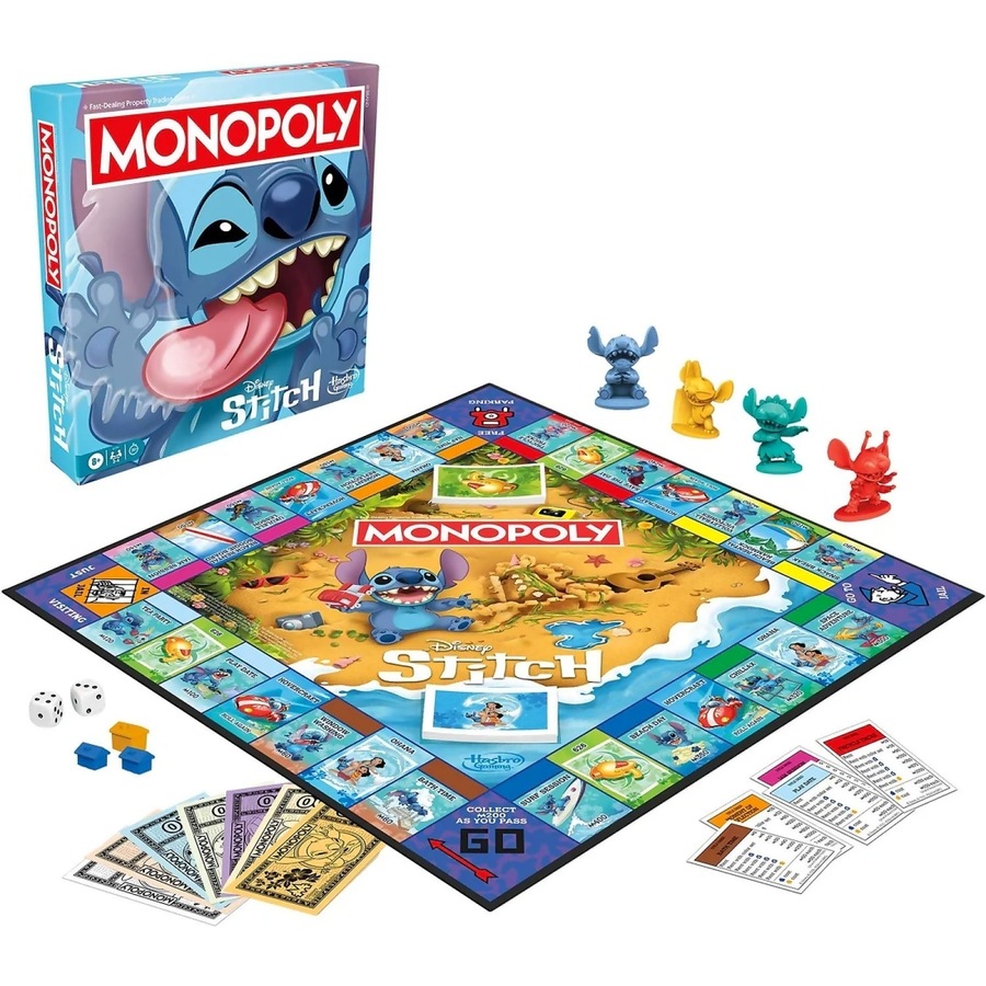 Hasbro Gaming - Monopoly Disney Stitch Edition Board Game