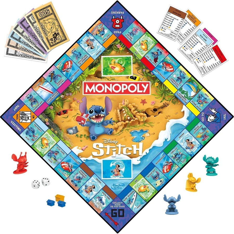 Hasbro Gaming - Monopoly Disney Stitch Edition Board Game