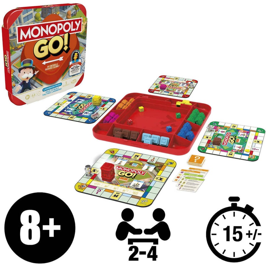 Hasbro Gaming - Monopoly Go! Mobile Board Game
