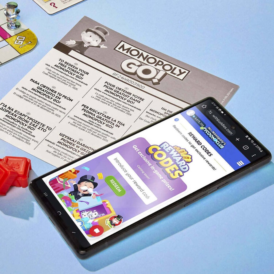 Hasbro Gaming - Monopoly Go! Mobile Board Game